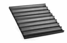 Moules à pain français, antiadhésif, 8 fentes, Aluminium