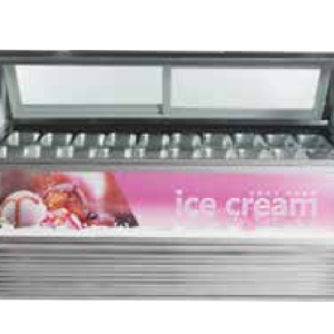 Vitrine de crème glacée, Réfrigération par ventilation