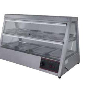 Vitrine de rechauffement par circulation d'air chaud, 34Kg