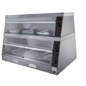 Vitrine de rechauffement pour la préservation de l'humidité, 53Kg