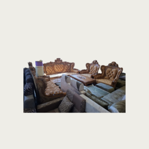Salon  -  Ensemble de foteuilles Dorée 8 pièces en bois TECK
